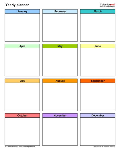 Yearly Planner Printable