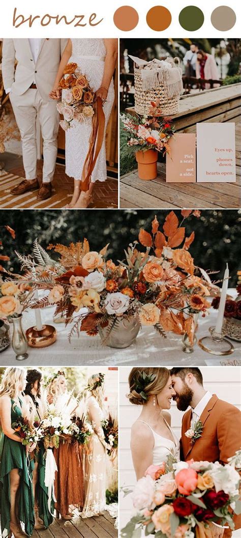 Yellow and Bronze Modern Wedding Theme