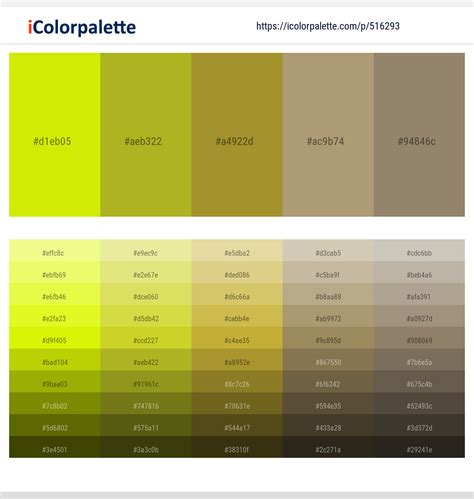 Yellow and Gray Color Combinations