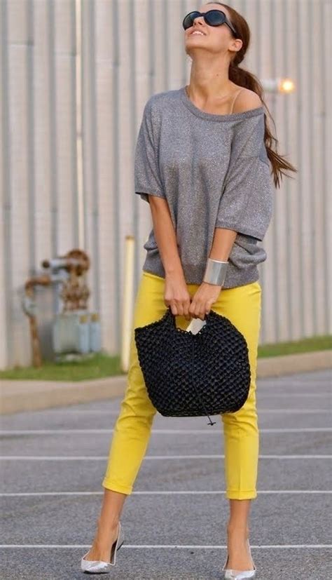 Yellow and Gray Fashion