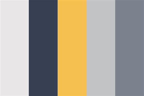 Yellow and Grey Colour Palette Design Resources