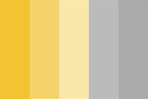 Yellow and Grey Colour Palette Options