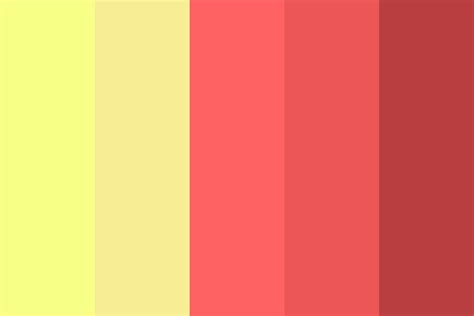 Yellow and red color palette 10