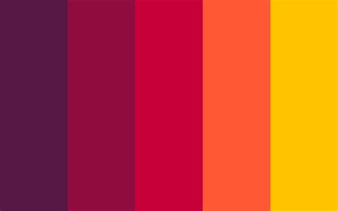 Yellow and red color palette 6