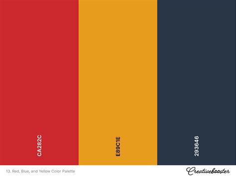 Yellow and red color palette applications