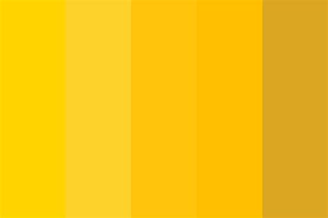 Yellow Gold Color Palette in Design History