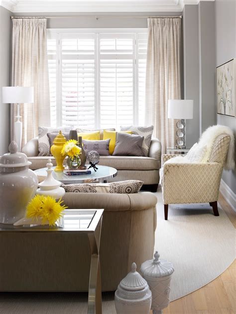 Yellow and Gray Interior Design Example