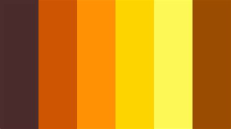 Yellow and Orange Color Palette Design Example 7