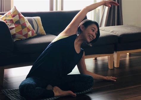 woman doing yoga