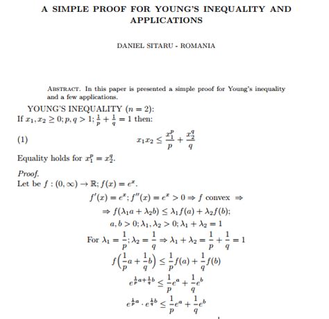 Applications of Young's Inequality