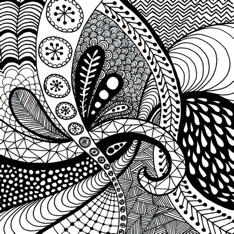 Zen tangle drawings